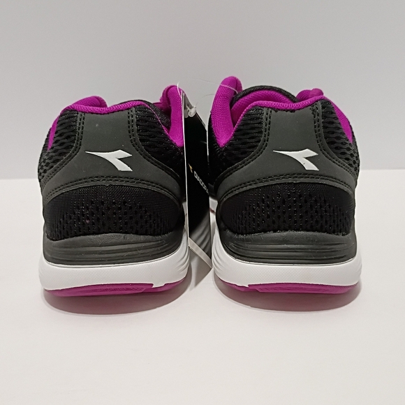 Diadora Swan Black Violet Bouquet Women's Casual Running Shoes - Picture 6 of 11